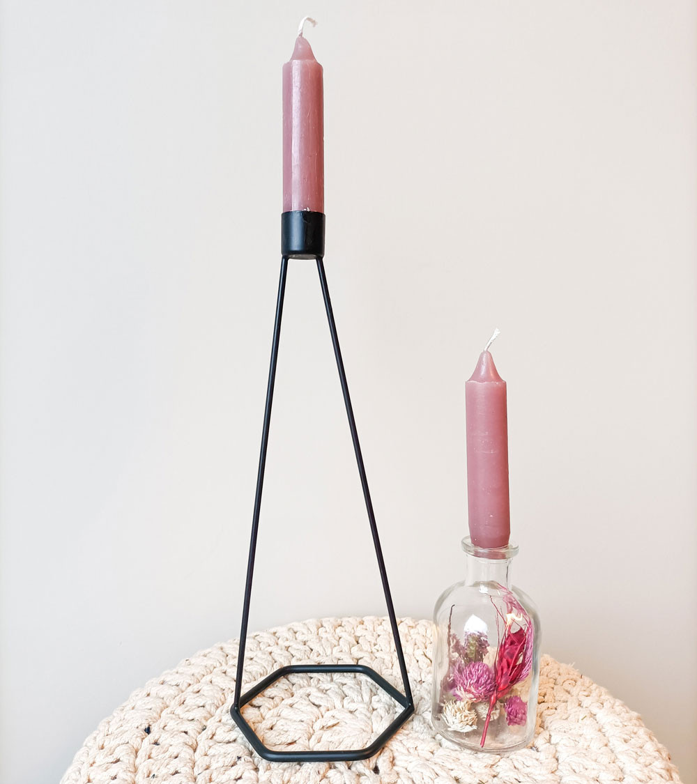 Bougeoir en métal BIKS