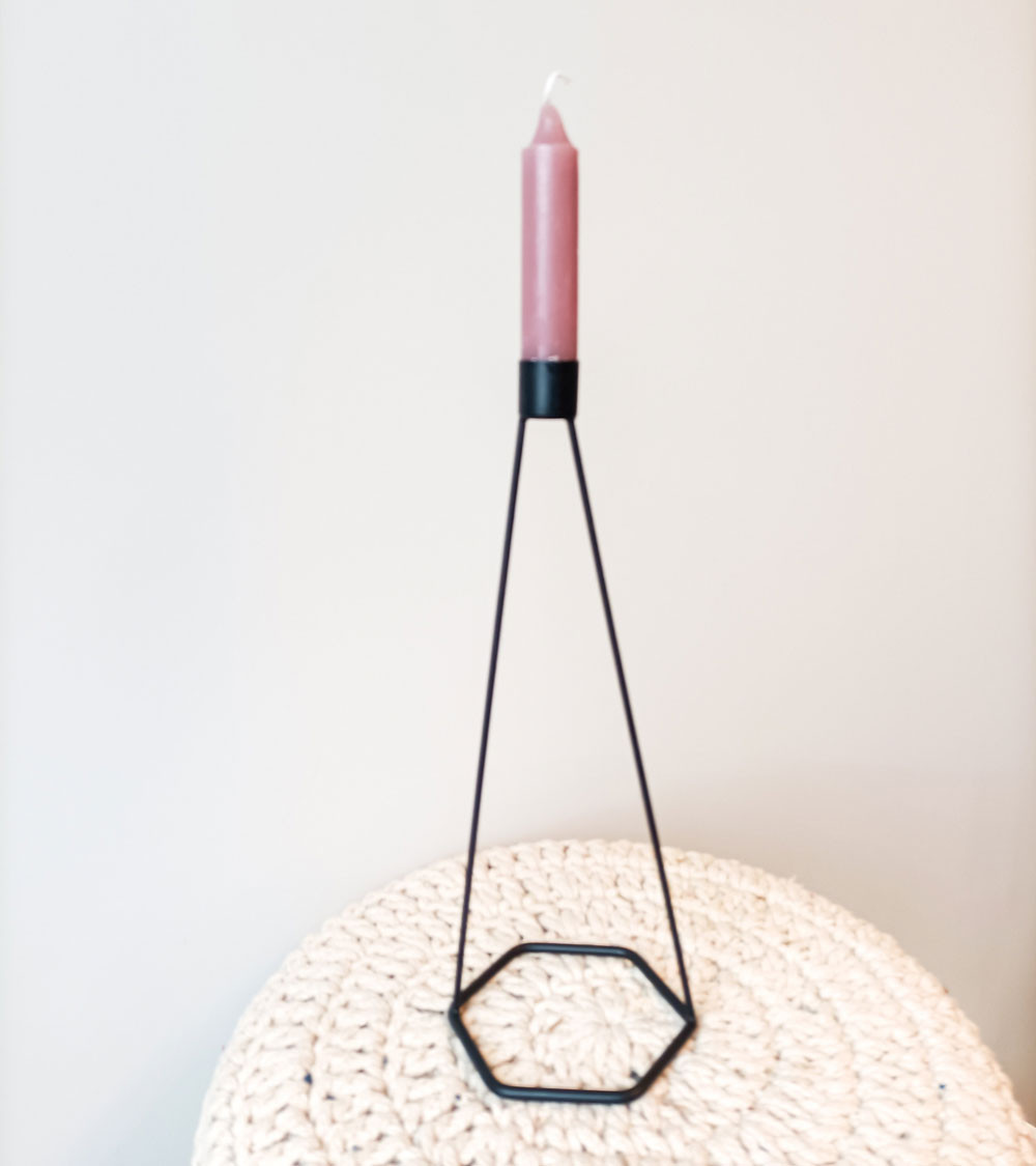 Bougeoir en métal BIKS