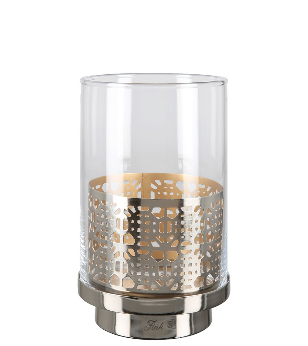 Photophore avec verre Biala H 20,5 cm