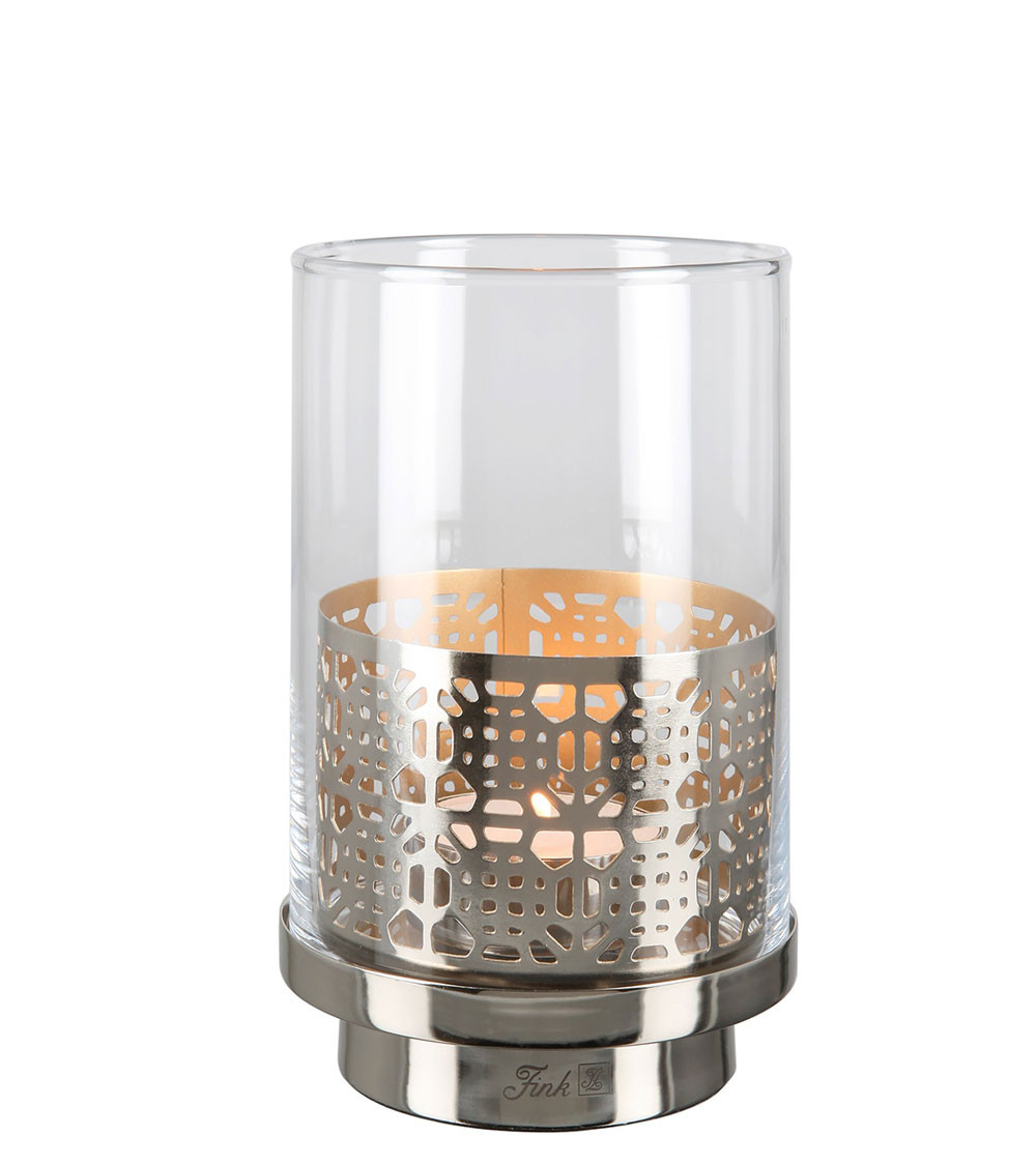 Photophore avec verre Biala H 20,5 cm