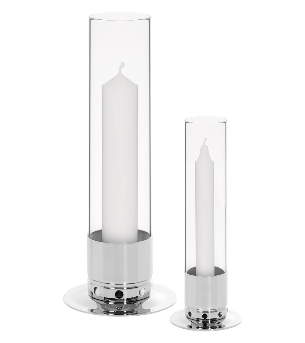 Photophore Kattvik® Laiton nickelé Large | Maison du bougeoir