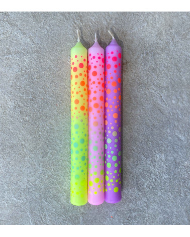 Dip Dye Graphic lights * Dots 402 Ø 2,1 cm - H 21 cm (pack de 3)