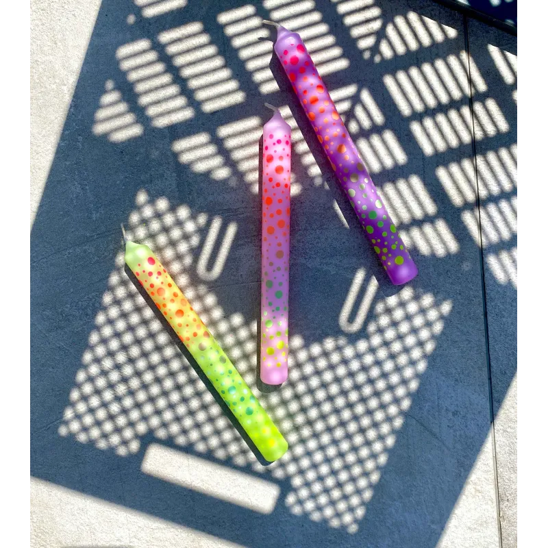 Dip Dye Graphic lights * Dots 402 Ø 2,1 cm - H 21 cm (pack de 3)