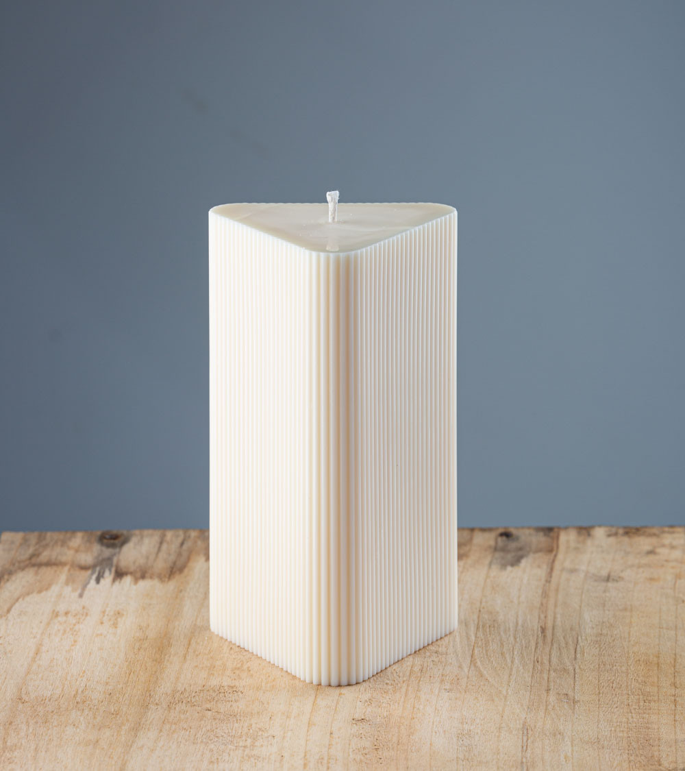 Bougie design naturelle "Merlette" - L'élégance 100% Française