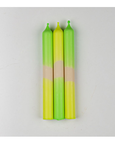 Twilight Glow – Bougies Jaune Fluo & Vert Fluo
