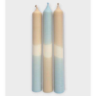 Ombre Profonde – Bougies Brun Mocha & Bleu Gris