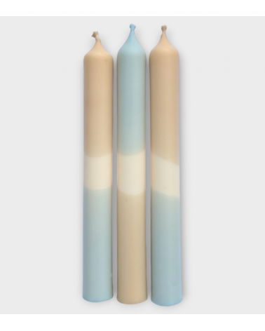 Ombre Profonde – Bougies Brun Mocha & Bleu Gris