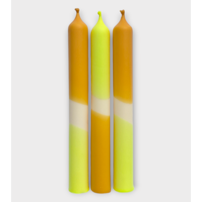 Ocre Solaire – Bougies Terracotta & Jaune Fluo