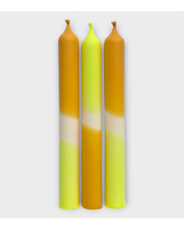 Ocre Solaire – Bougies Terracotta & Jaune Fluo