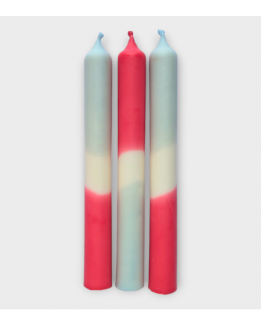 Reflet de Ciel – Bougies Bleu Gris & Bordeaux