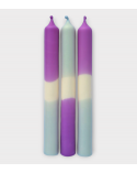 Nuit étoilée - Collection Crépuscule Moderne | Bougies Naturelles colorées | Ø 2,1 cm x H 20 cm | Pack de 3