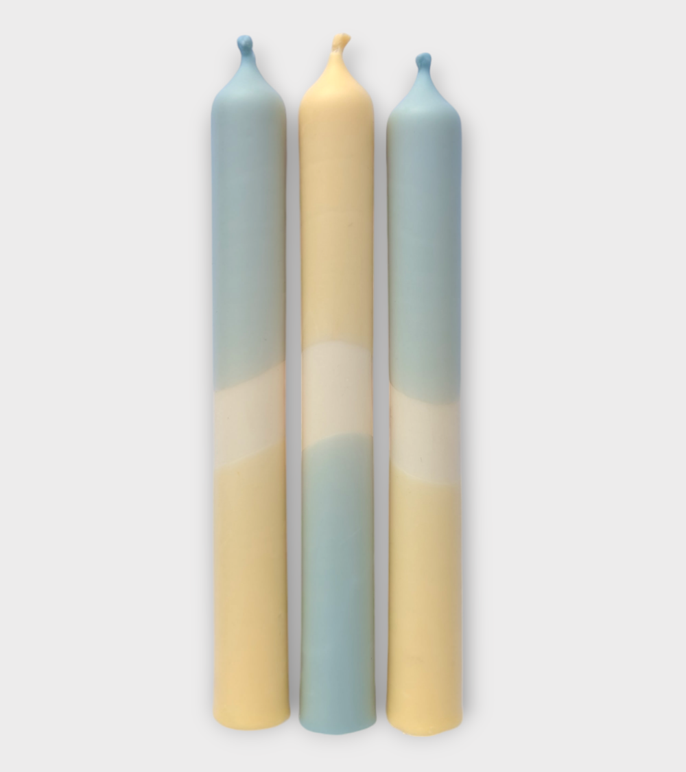 Ciel de Dune – Bougies pastel Bleu Gris & Crème