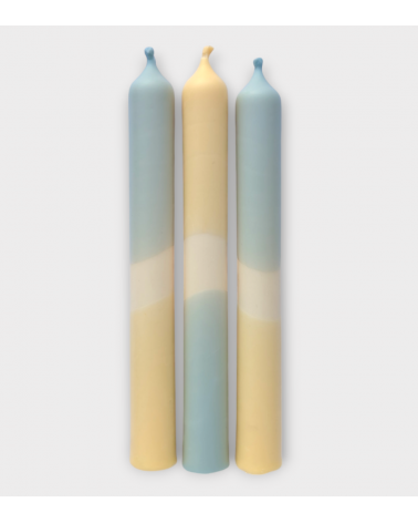 Ciel de Dune – Bougies pastel Bleu Gris & Crème