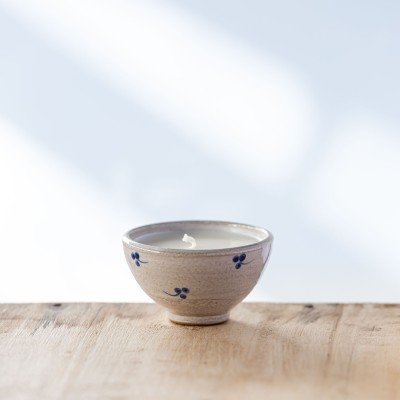 Bougie mini-coupe upcyclée "Vérinie" - Collection Nature