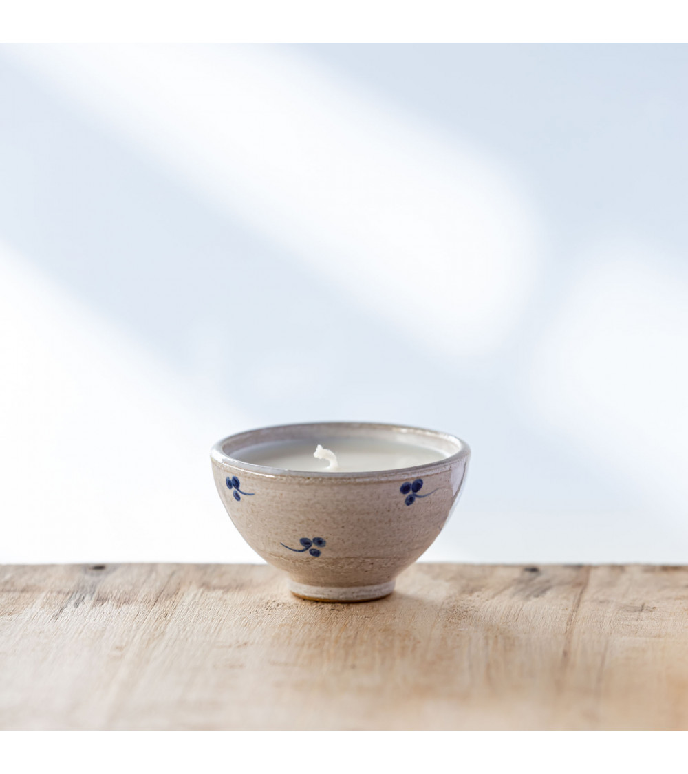 Bougie mini-coupe upcyclée "Vérinie" - Collection Nature