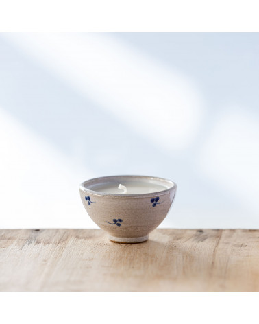 Bougie mini-coupe upcyclée "Vérinie" - Collection Nature