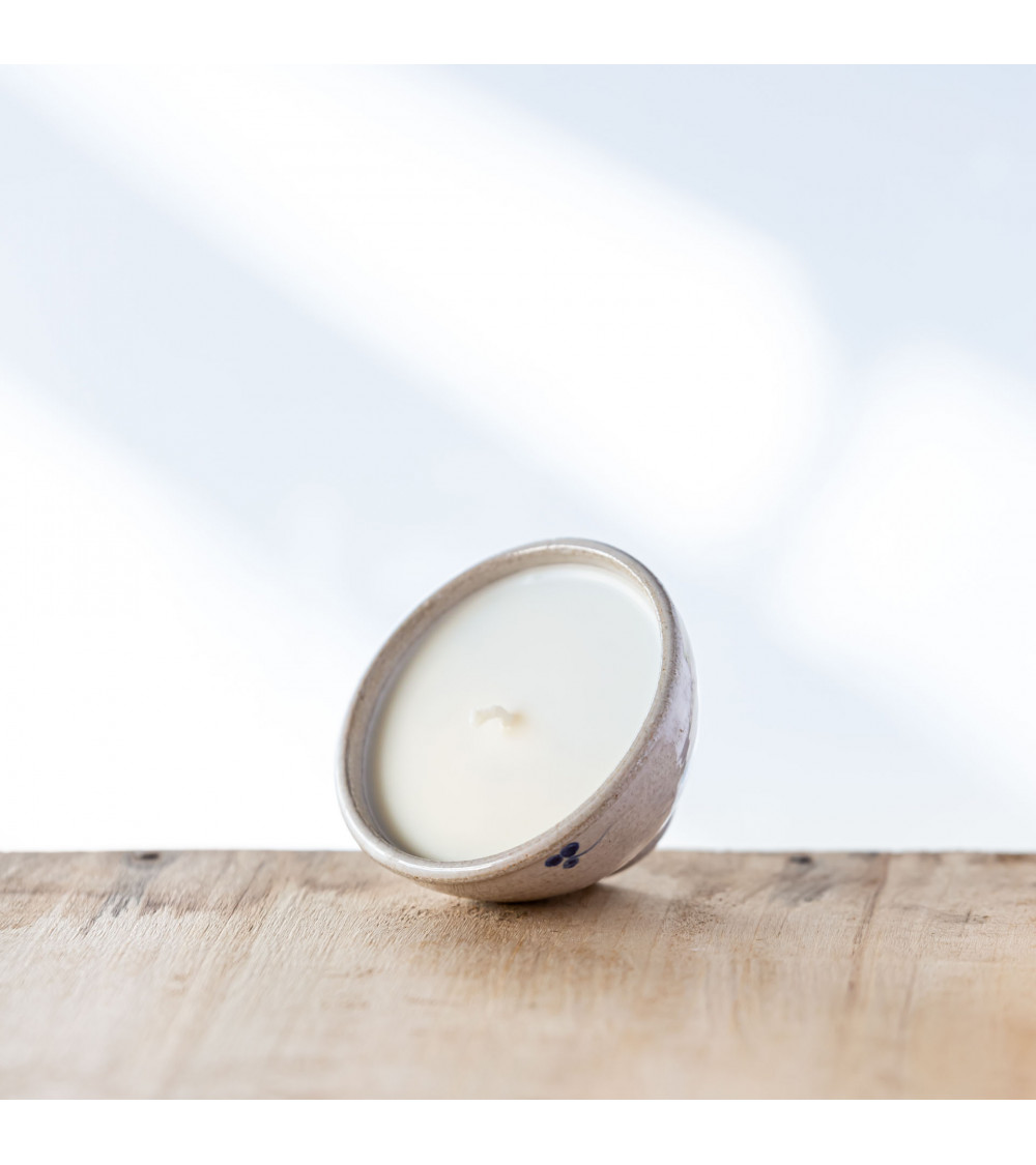 Bougie mini-coupe upcyclée "Vérinie" - Collection Nature