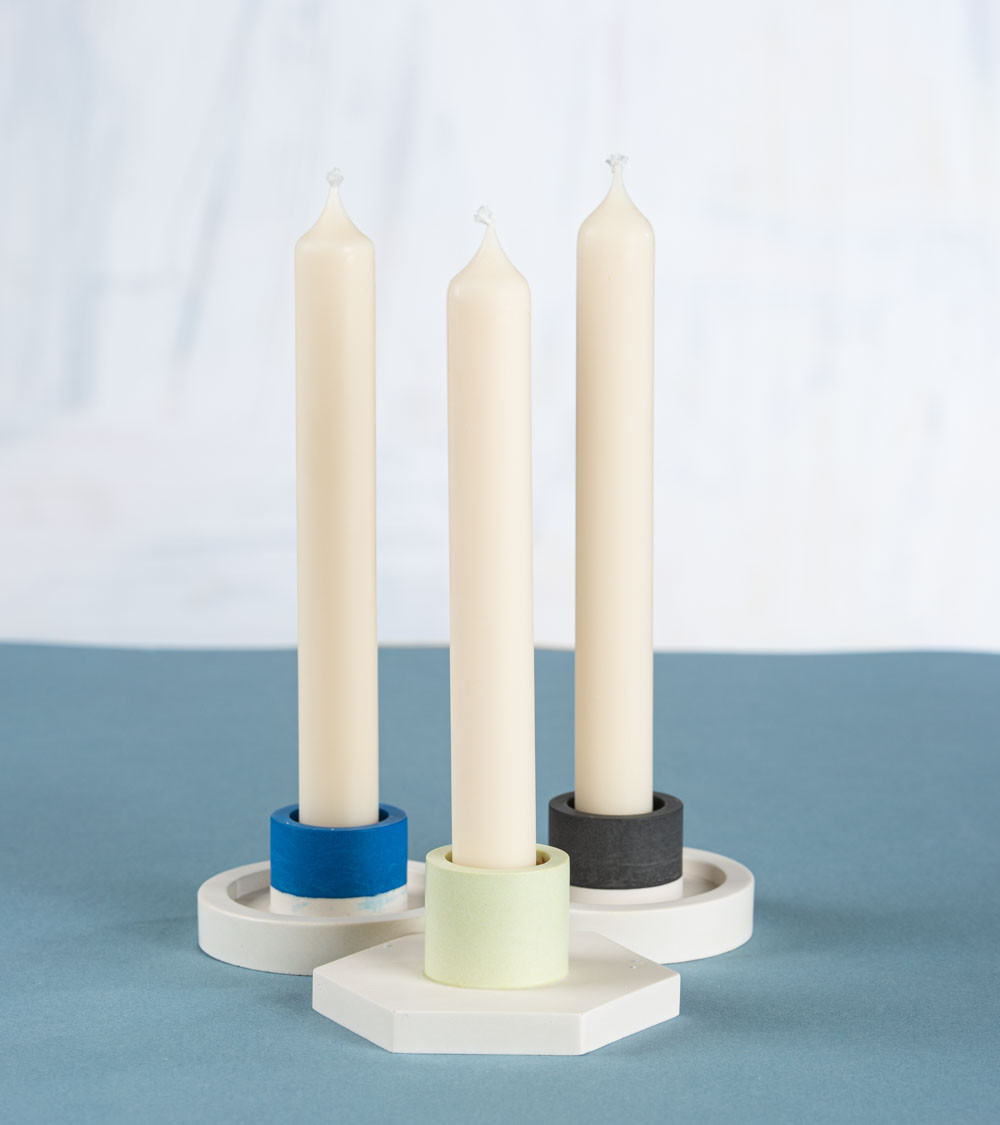 Bougie Chandelle Naturelle Artisanale | Fait en France | x3