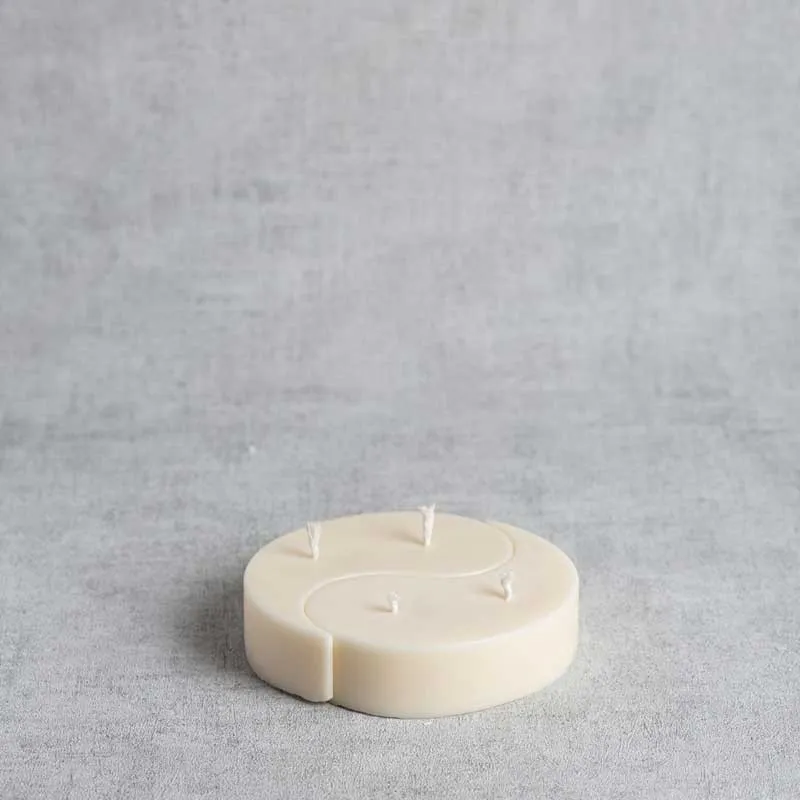 Bougies Yin-Yang naturelles fabriquées à la main en ESAT