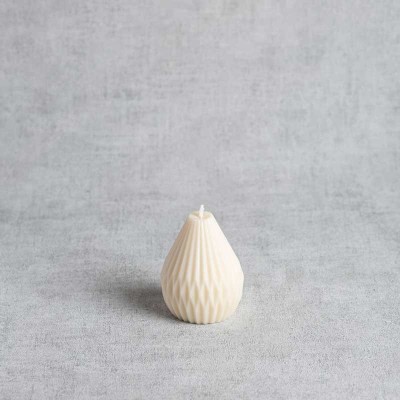 Bougie artisanale Dorine en cire de colza, fabrication en ESAT