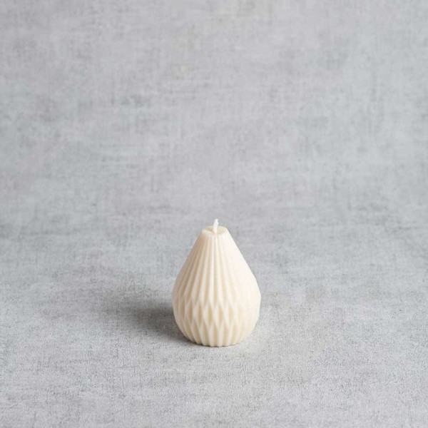 Bougie artisanale Dorine en cire de colza, fabrication en ESAT