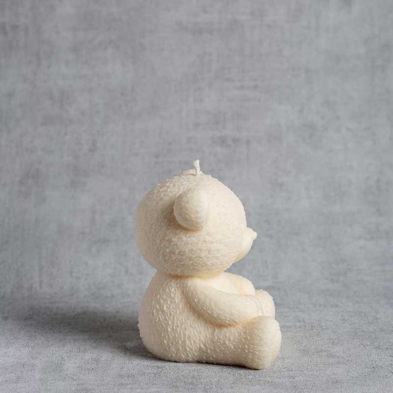 Bougie ourson Thérine - vue de profil