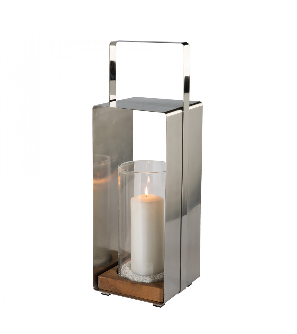 Lanterne avec Teck Magnus - H 59 cm