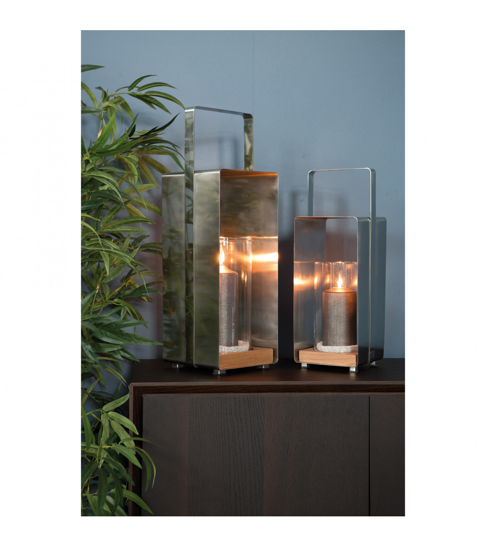 Lanterne avec Teck Magnus - H 59 cm