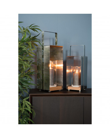 Lanterne avec Teck Magnus - H 59 cm