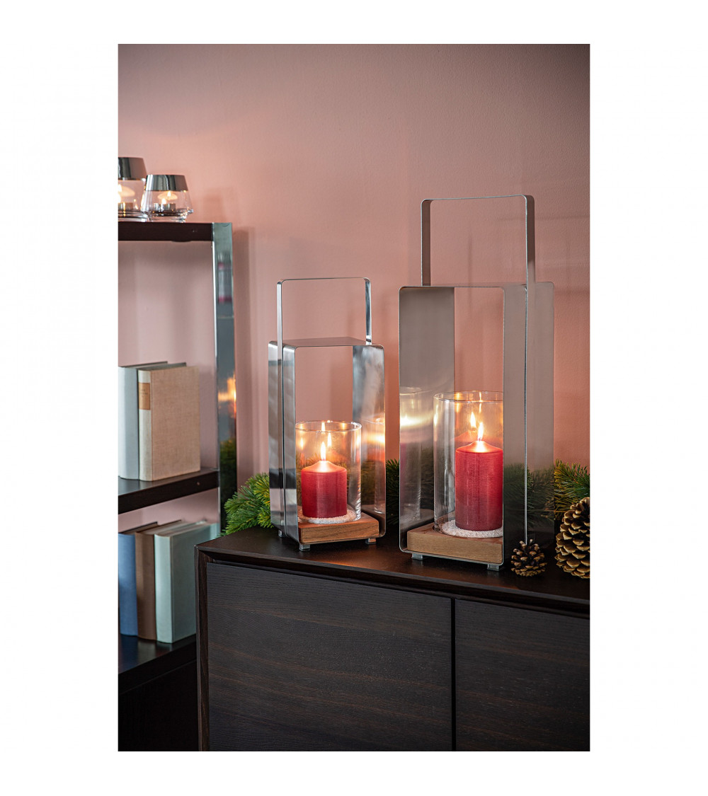 Lanterne avec Teck Magnus - H 59 cm