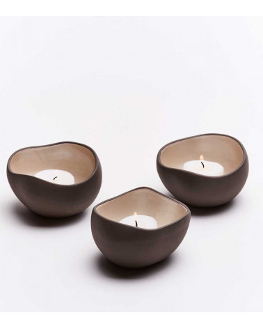 Bougeoirs Pearl (x3)