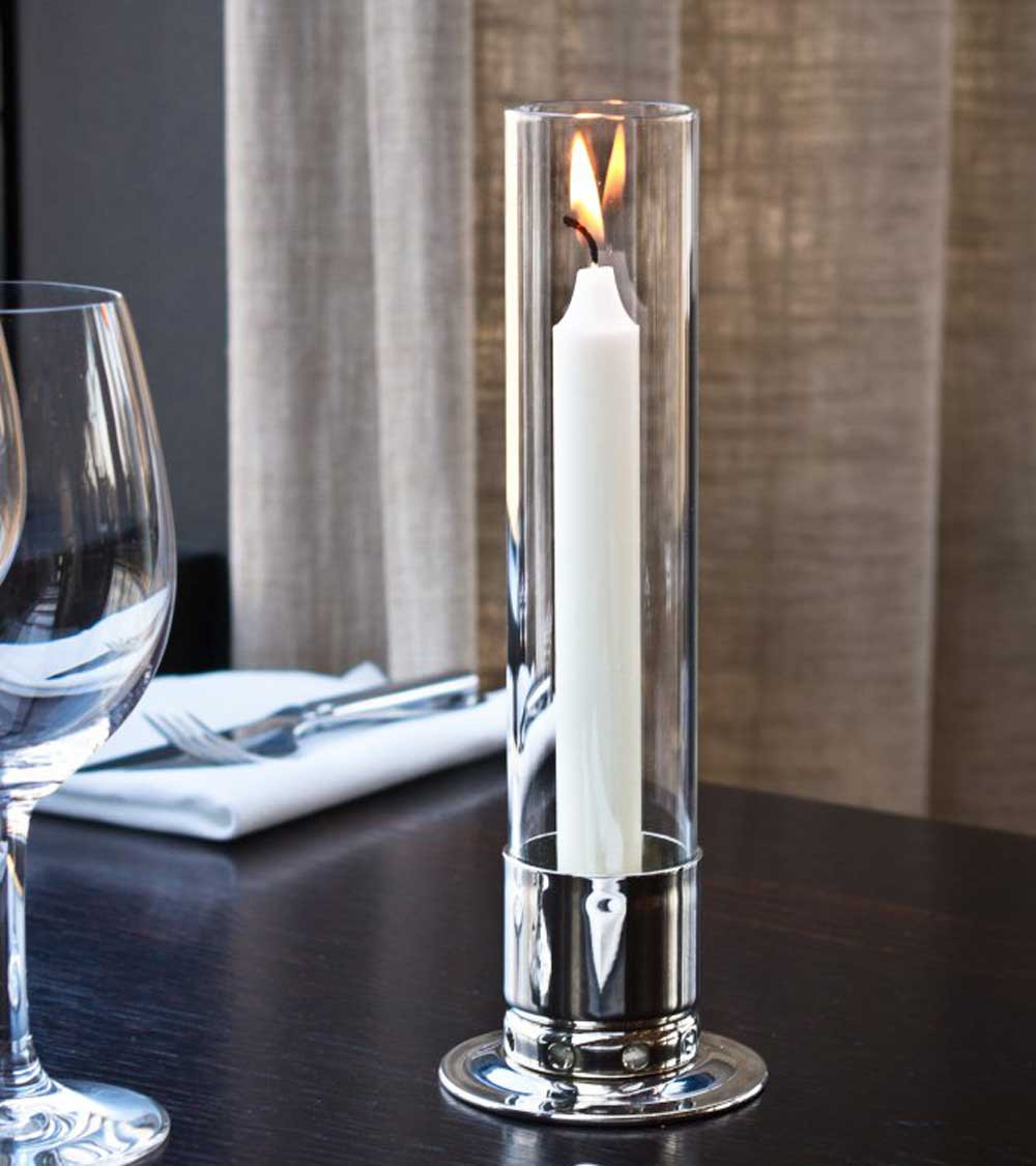 Photophore Kattvik laiton nickelé | Maison du bougeoir