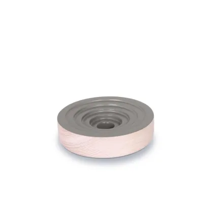 Bougeoir Woogie gris en frêne – Design modulable élégant