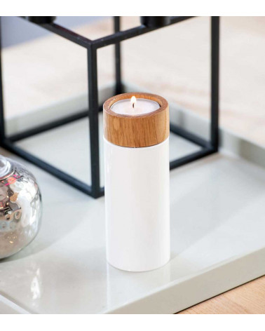 Photophore AKKU Blanc crème