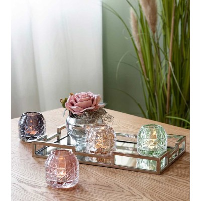 Photophore GLOSSY gris/violet