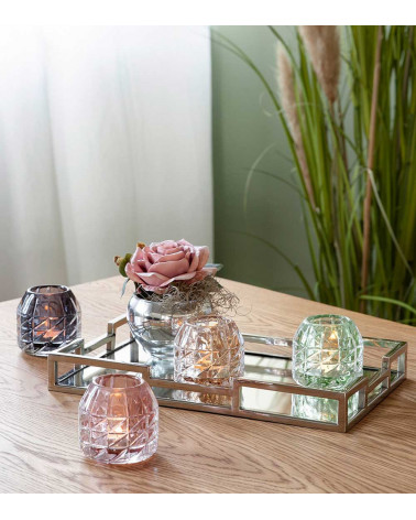 Photophore GLOSSY gris/violet