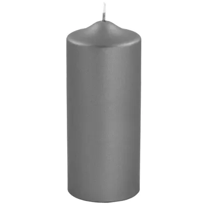 Bougie gris métallique – Un design élégant pour illuminer vos moments spéciaux.