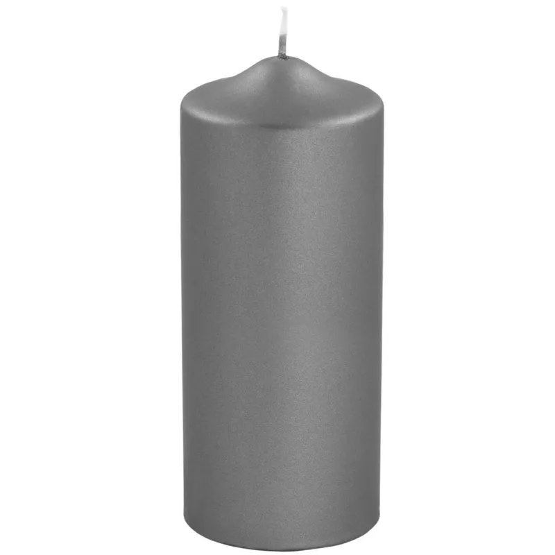 Bougie gris métallique – Un design élégant pour illuminer vos moments spéciaux.