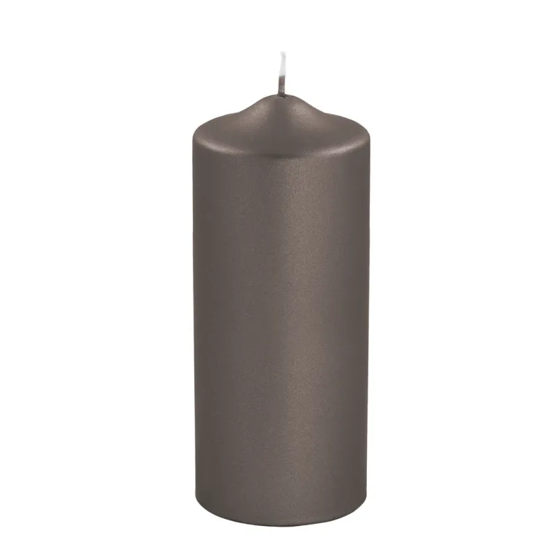 Bougie métallique mocca – Un design raffiné pour une ambiance chaleureuse.