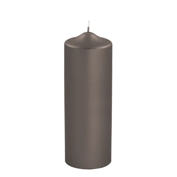 Bougie haute mocca métallique – Une élégance affirmée pour illuminer vos intérieurs.