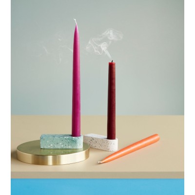 Bougeoir terrazzo vert & nature (2 pièces)