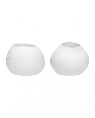 Photophore en porcelaine blanc (par 2)