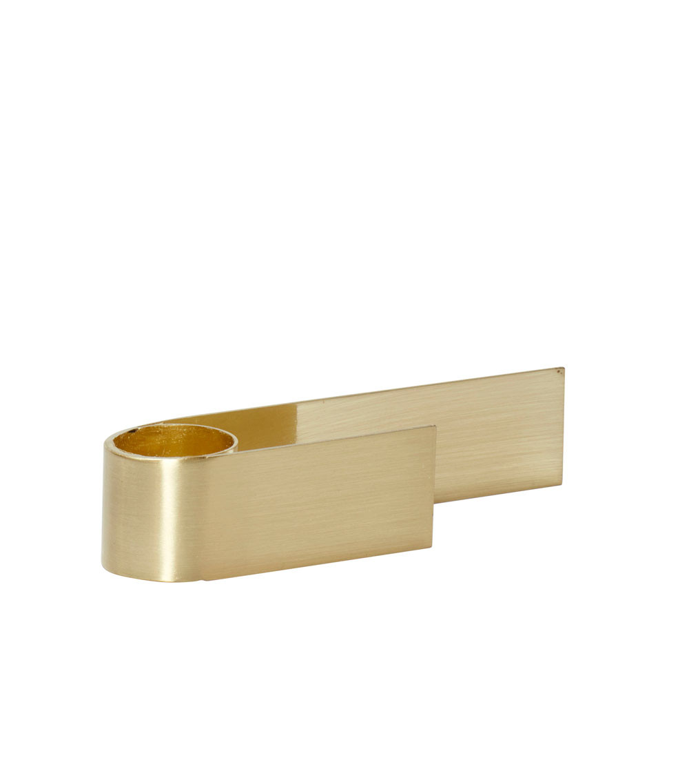 Bougeoir design en laiton