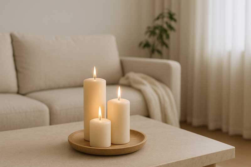 Bougie blanche : achat, signification, symbolique & usages déco