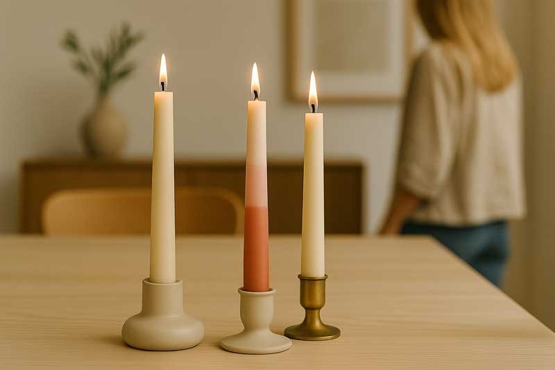 Bougie blanche ou colorée ? Quand choisir le blanc (et ses variantes crème/ivoire)