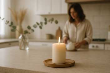 Déco minimaliste : sublimer son intérieur avec des bougies blanche